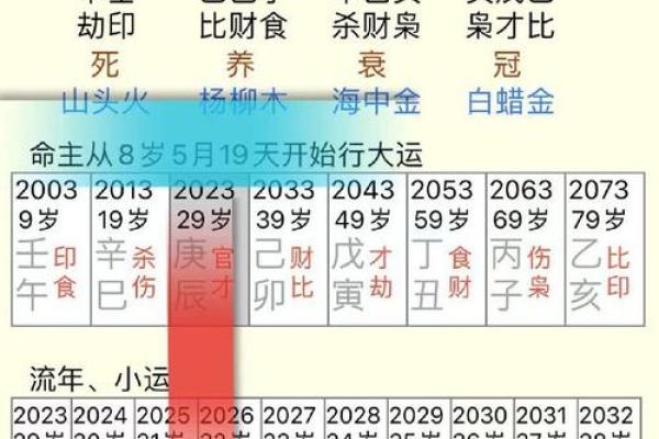 八字算命大运