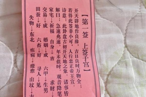 观音灵签第四签算学业