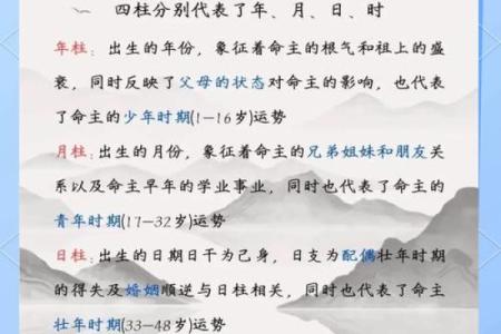 年柱看八字