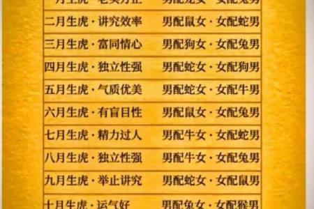 生肖虎的婚姻配对