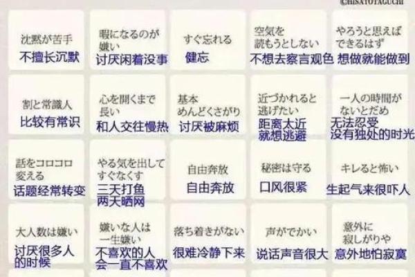 血型性格特点