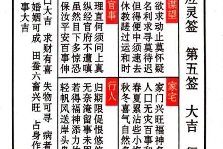 伏波灵签