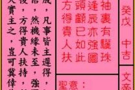 龙王灵签大全教程解签