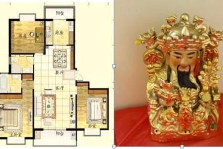 家中文财神摆放位置图片，家中文财神爷的摆放位置？