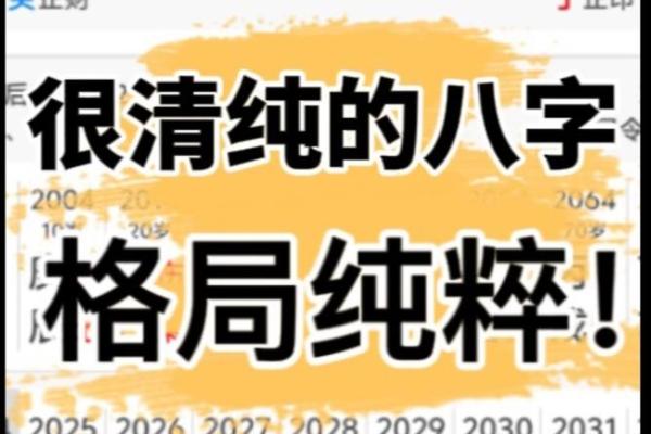 八字什么叫格局清纯