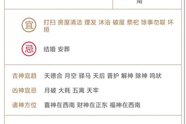 每日黄历运势