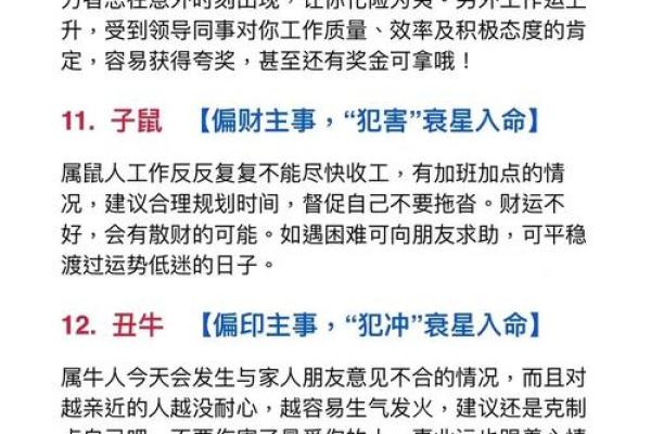 生肖吉凶方位