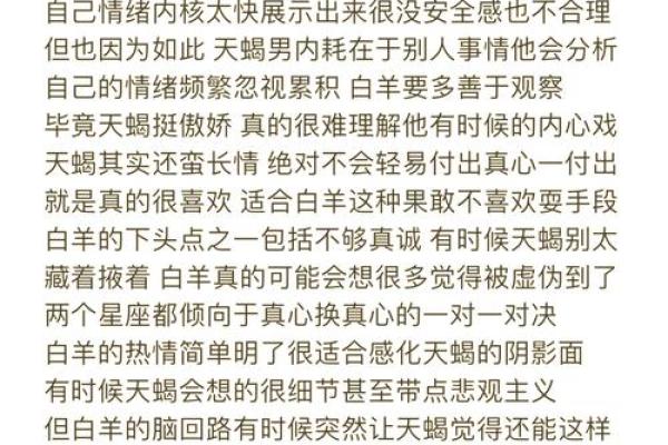 白羊天蝎座配对指数分析
