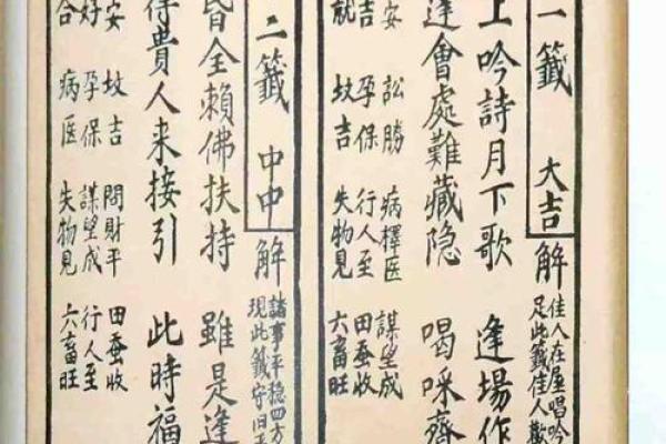 观音灵签第六中签内容