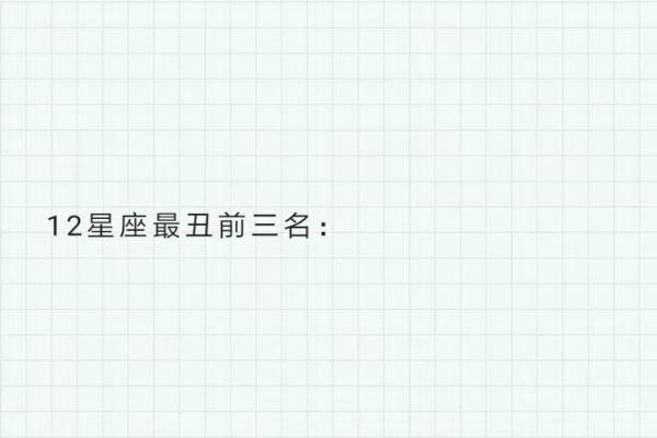12星座女生外貌评测：最美和最丑长啥样？