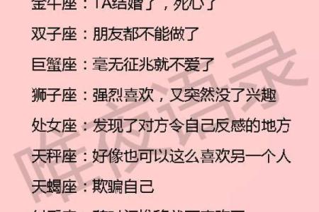 十二星座暗恋的表现