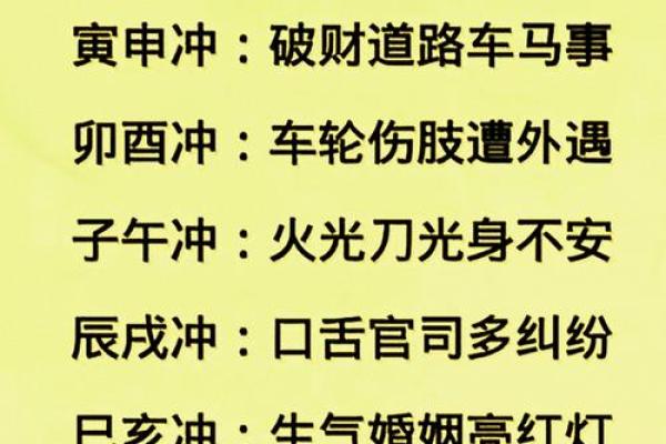 八字算命生肖相冲是什么意思