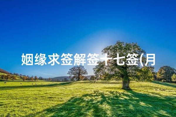 月老姻缘签求了17签 月老灵签17签解姻缘？