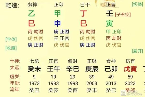 八字己巳