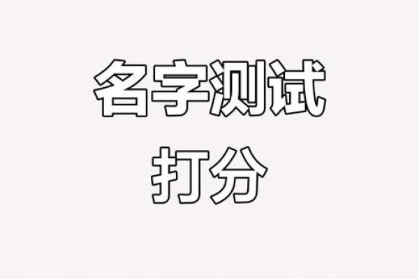 名字测试打分免费