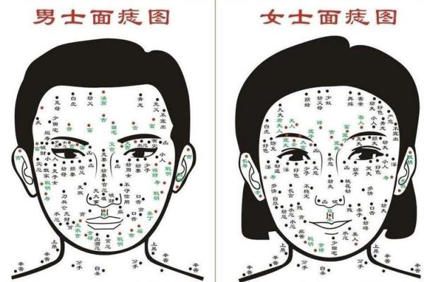 胸部痣相图解算命