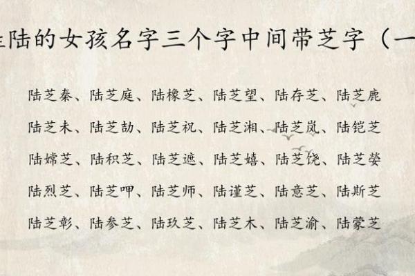 陆姓女孩名字大全-陆姓女孩起名字大全-陆姓名字大全姓名