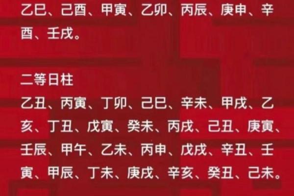 日柱算命神秘的八字有哪些