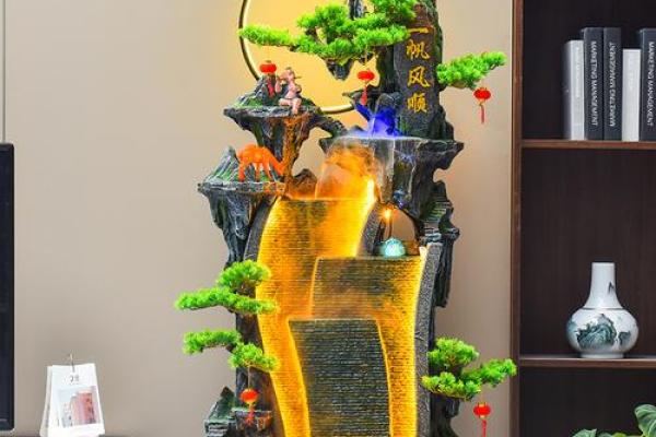 流水喷泉风水轮摆件有什么寓义