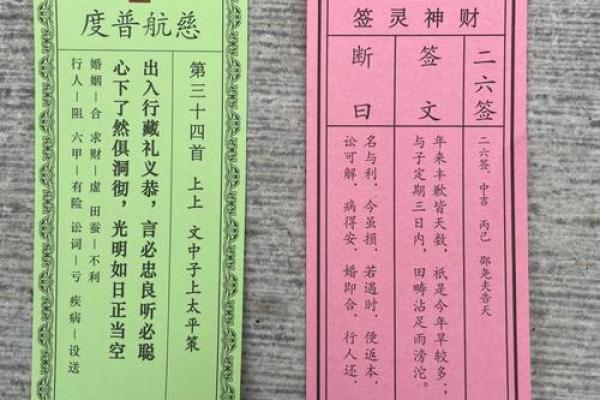 算命签筒里有什么签