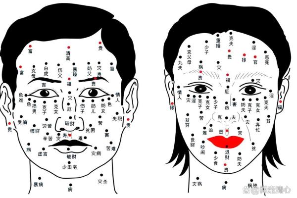 脸上胎记算命图解