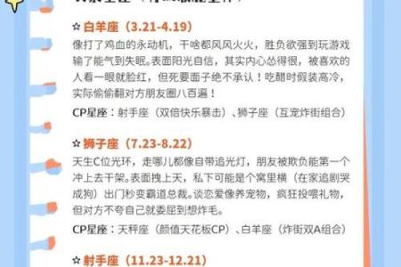 12星座约会心得大揭秘！