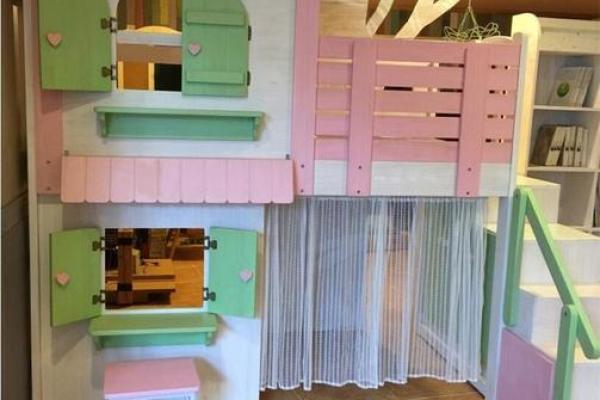 十二星座双层滑梯公主床